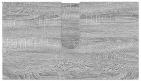 Fürdőszoba bútor szett 5 pcs Szürke sonoma 61 x 35 x 64 cm