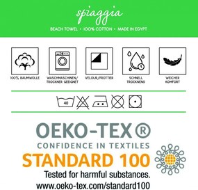 Budapest sötétkék strandtörölköző