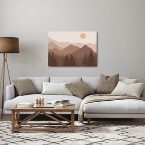 Kép - Barna hegyek N⁰1 (70x50 cm)