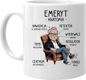 Nyugdíjas ajándék bögre A nyugdíjas anatómiája