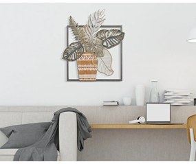 Fém fali dekoráció 54x63 cm Vaso – Mauro Ferretti