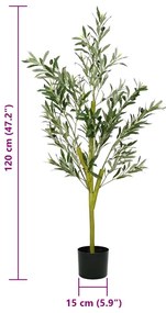 zöld mesterséges olajfa 450 levél 120 cm