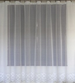 Mg Függöny jacquard Vastag 2001 Fehér 260X270 szalaggal