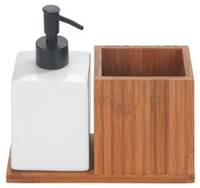 WENKO 54944100 - MERA szappanadagoló 18,5x17 cm barna