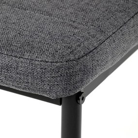 Étkezőszett 4 székkel, 130×70×76 cm, Kerámia Márvány Lappal. ASE-1004 GREY2