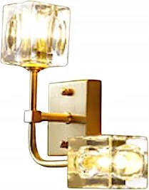 Modern Fali Lámpa 2 Pontos Kristály