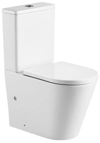 Mereo Mereo, WC kombi vario hulladék, kapucnis, Smart Flush RIMLE, 605x380x825mm, kerámia, incl. tartályok és ülések, MER-VSD91T2