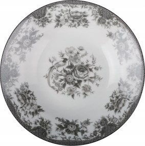 Rose desszertes tányér fekete átm. 19cm