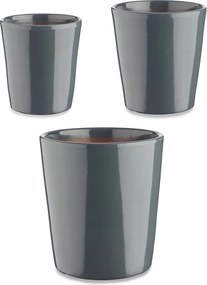 Conical Kerámia Kaspó Szett, Pasztell Színek, 3 Db