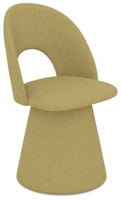 Mustársárga kárpitozott étkezőfotel Kalo – Makamii