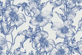 Fotótapéta Flizelin Dekoratív az irodába Virágos gallyak 104x70 Ragasztó