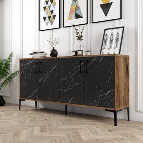 Kiev 160 - Walnut, Black Marble