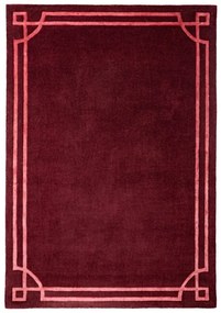 Borvörös kézi szövésű gyapjú szőnyeg 200x290 cm Gatsby – Flair Rugs