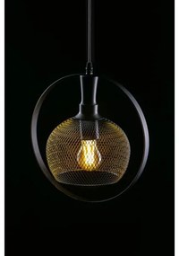 Lámpa Mennyezeti lámpatest XALIS 1, 7214,AC220-240V,50/60Hz,1*E27,IP20,átmérő 30CM,egyes, fekete