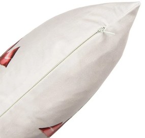 Karácsonyi párnahuzat 45x45 cm koszorúban mézeskalács házikó