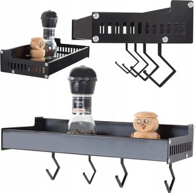 Konyhai polc akasztós fali fűszertartó
