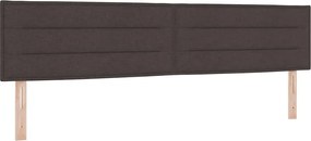 vidaXL Fejtámla Sötét Barna 200 cm szövet