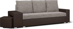 MILAN I Háromszemélyes kinyitható kanapé Barna/bronz