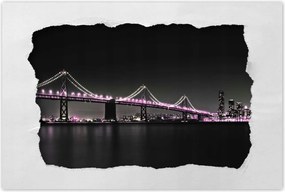 Poszterek 120x80 Híd Lila fények