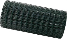 vidaXL Európai Kerítés Zöld 0,4 x 10 m PVC-bevonatú vas