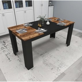Étkező asztal Line - Light Walnut, Black