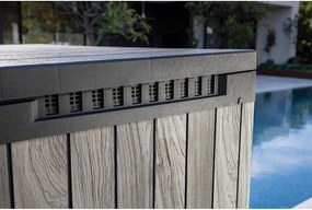 Szürke műanyag kerti tárolódoboz Deco – Keter