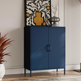 Szafka z półkami VITO, 800 x 1015 x 400 mm, Modern: granatowa