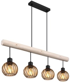 Globo 15534-4H - Csillár zsinóron PAULO 4xE27/15W/230V