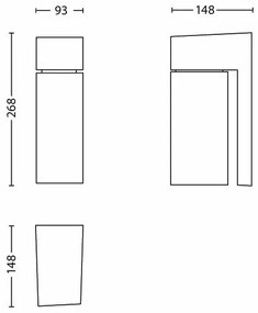 Philips - Kültéri fali lámpa BORDER 1xE27/23W/230V IP44 szürke