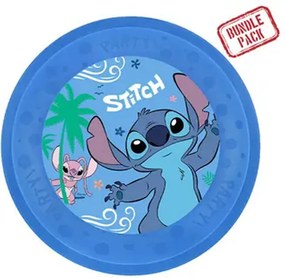 Disney Lilo és Stitch, A csillagkutya Angel micro prémium műanyag lapostányér 4 db-os szett 21 cm
