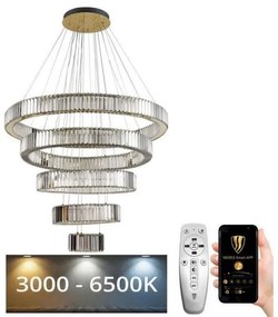 NEDES LED Dimmelhető kristály csillár zsinóron LED/195W/230V + távirányítás ND3602