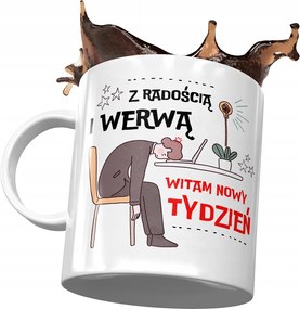 Bögre Vicces Hello Új Hét Nyomtatott Fotó