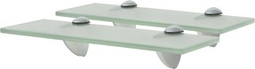 vidaXL 2 db lebegő üvegpolc 30 x 10 cm 8 mm