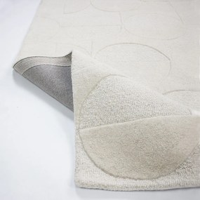 Elefántcsont színű kézi szövésű gyapjú szőnyeg 160x230 cm Gigi – Flair Rugs