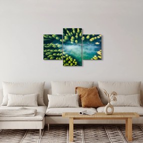 Kép - Egy ködbe burkolt erdő (90x60 cm)