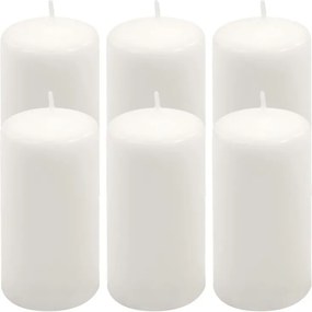 Gyertya készlet 11,5 cm Ø 6 cm 6 db fehér