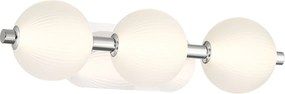 Quintiesse modern fürdőszobai lámpa palmas fehér polírozott nikkel elsqn-palmas-3w-pn IP44