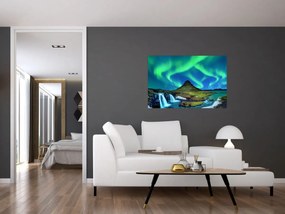 Kép - Kirkjufell, Izland (90x60 cm)