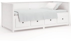 fehér tömör fenyőfa kanapéágy matrac nélkül 80 x 200 cm