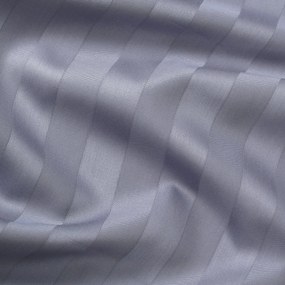 Goldea körgumis damaszt lepedő - sötétszürke csíkos 120 x 200 cm