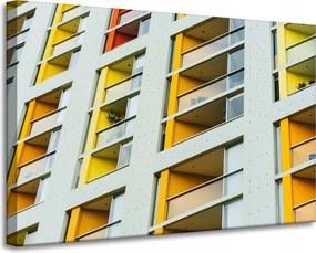 Vászonkép Blokk Lakás Épület Városépítészet 90x60