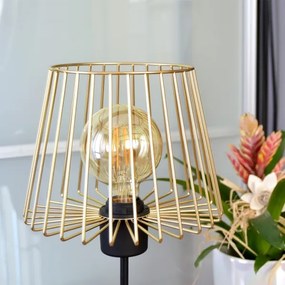 Asztali lámpa TORRI 1xE27/15W/230V arany/fekete