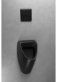 Bruckner - Piszoár SCHWARN, hátsó vízbekötés, hátsó lefolyó + beépített öblítőrendszer, 6V DC, fekete