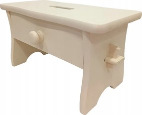 Magas Krémszínű Szék Fiókkal Zsámoly Bömbölő Eszköz Segédeszköz