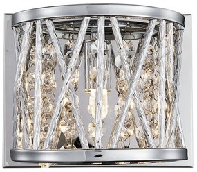 LUXERA 46063 - Fali lámpa STIXX 1xG9/33W/230V ezüst