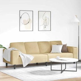 Szövet kanapé párnával Szürke zöld 208 cm Bársony anyag