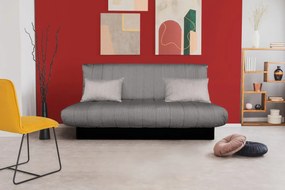 Click-Clack Felicity Kihúzható kanapé, 195x75x90 cm, térolóládával, textil huzat, sötétszürke