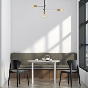 SIGMA LIGHTING 32380 GINO Mennyezeti Csillár Fekete, Arany E27 IP20