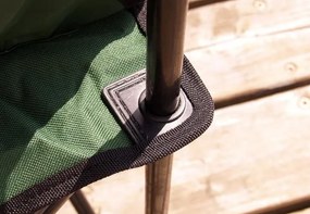 DIVERO Kempingszék szett 2 db zöld 120 kg