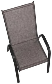 Rakásolható szék, barna melír/barna , ALDERA